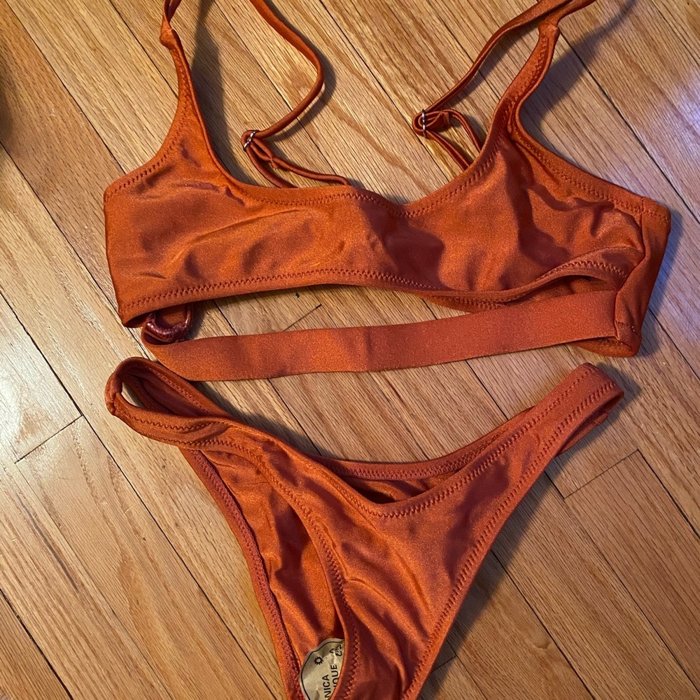 Orange bikini never worn